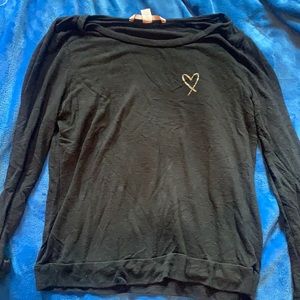 Long sleeve navy blue pj shirt